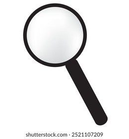 Primitive magnifying glass for household use. Vector illustration without using AI.