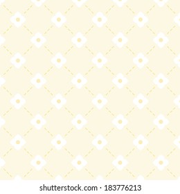 Primitive retro background with stylized flowers and diagonal lines