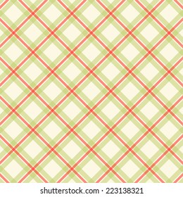 Primitive retro gingham background in traditional Christmas colors