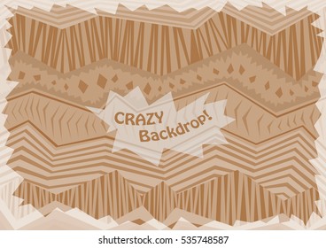 Primitive rough background from curves