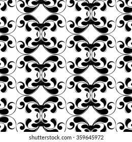 Primitive simple grey retro pattern with lines and circles