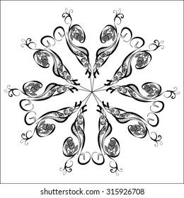 Primitive simple grey retro seamless pattern with lines and circles