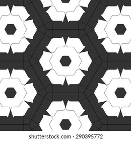 Primitive simple retro seamless pattern with lines and circles