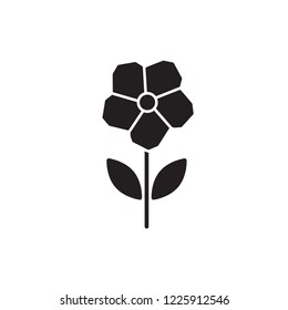 primrose icon vector. flower glyph icon