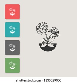 Primrose - vector icon. Symbol for web, infographics, print design and mobile UX/UI kit. Vector illustration, EPS10. svg