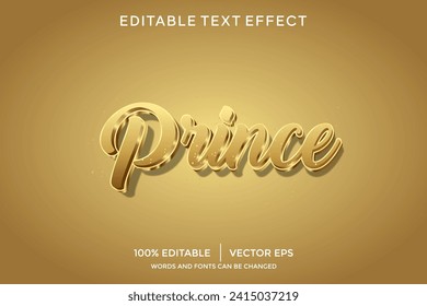 prince 3D text effect template