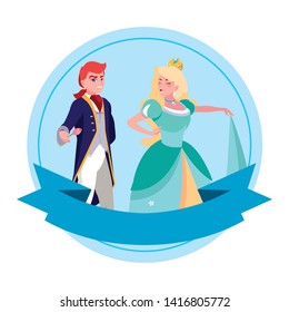 prince charming and princess of tales characters