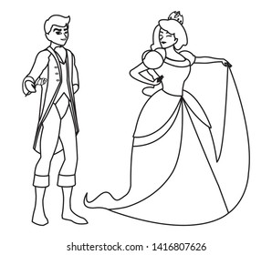 prince charming and princess of tales characters