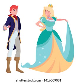 prince charming and princess of tales characters