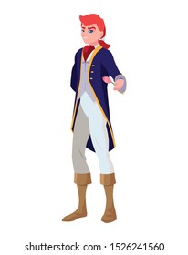 prince charming of tales character vector illustration design