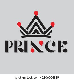 prince and crown logo vector