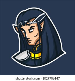 prince of elves mascot logo for sport team