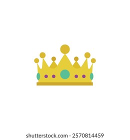 Prince emoji crown vector royal king illustration design