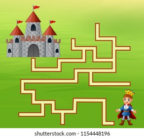 The prince find the way to the castle