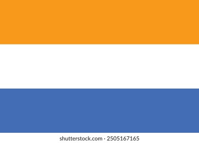 Prince Flag most used in  Netherland  country vector design and illustration , National flag of Netherland which is the First one 