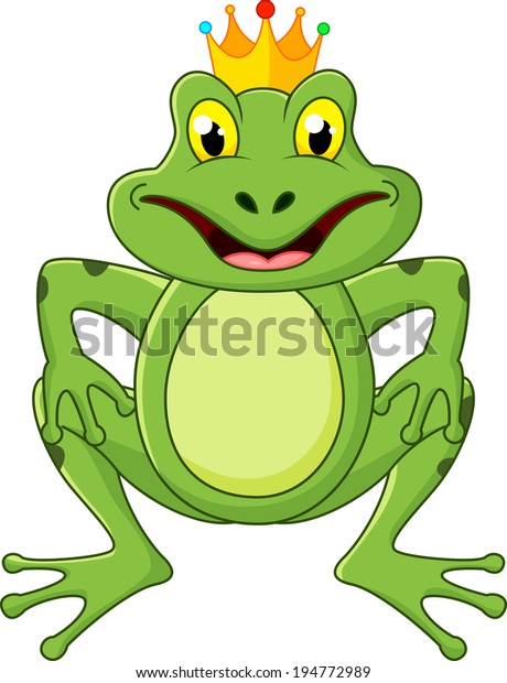 Prince Frog Cartoon Stock Vector (Royalty Free) 194772989 | Shutterstock