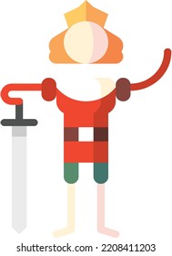 prince isolated design element stock illustration. Vector on a white background