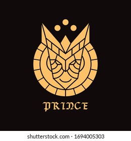 Prince logo design vector template with Luxury Concept style. King Symbol and modern icon for Company And Business.