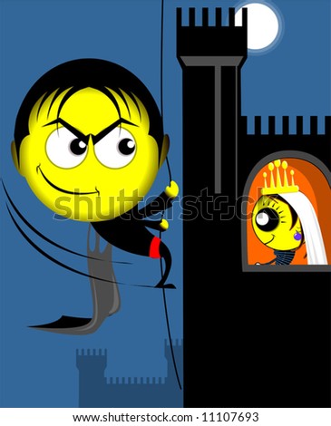 prince and princess in a fort	