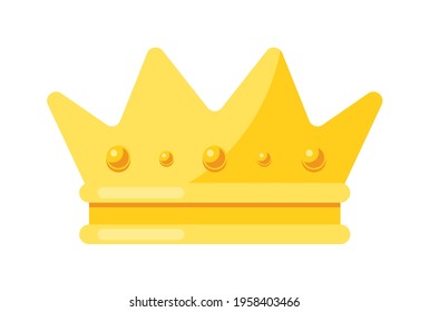 Prince or princess heraldic tiara logotype isolated on white background