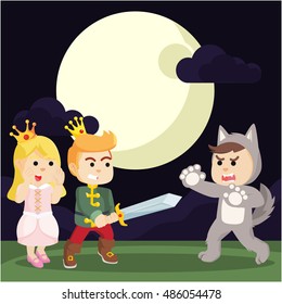 prince protect princess from were wolf