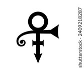 Prince symbol, vector icon. Vector illustration of love sign, prince symbol.