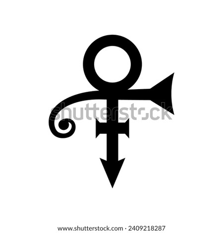 Prince symbol, vector icon. Vector illustration of love sign, prince symbol.