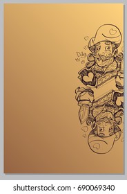 Prince. A template with fairy-tale characters for creating posters, covers, brochures.