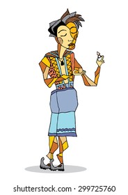 The prince vector graphic illustration