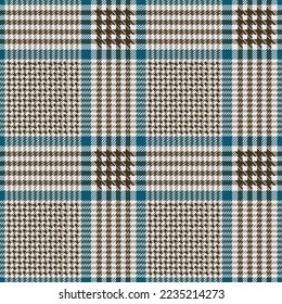 Prinz von Wales schaut alte Tartan Plaid. Traditionelles Muster Gewebe, Nahaufnahme. 