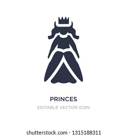 princes icon on white background. Simple element illustration from People concept. princes icon symbol design.