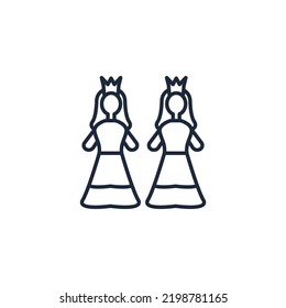 Princes icons  symbol vector elements for infographic web