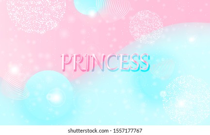 Princess background. Mermaid rainbow. Magic stars pink. Unicorn pattern. Fantasy galaxy. Fairytale graphics. Pink princess colors.