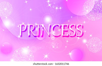 Princess background. Mermaid rainbow. Magic stars. Unicorn pattern. Fantasy galaxy. Fairytale princess colors.