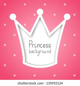 Princess background with place for text