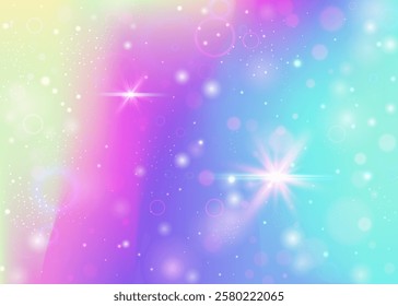 Princess Background. Purple Unicorn Invitation. Fairy Hologram. Iridescent Cosmic Mesh. Pink Abstract Gradient. Lilac Universe Pattern. Magic Backdrop. Dream Princess Background.