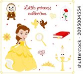Princess Belle from the fairy tale Beauty and the Beast. Children