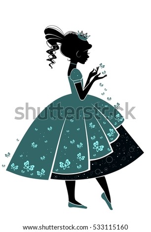 Princess with butterflies