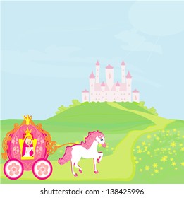 Princess in carriage