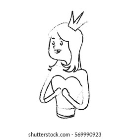 princess cartoon icon