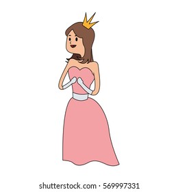 princess cartoon icon
