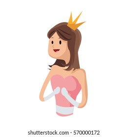 princess cartoon icon