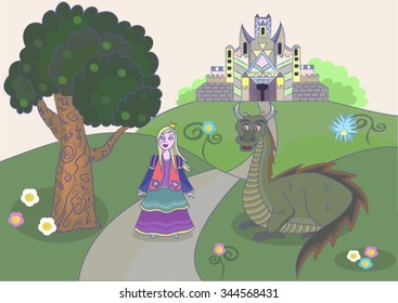 Princess Castle and Dragon