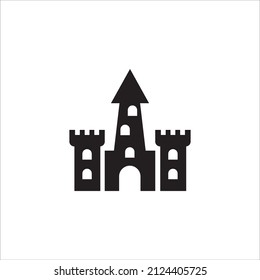 princess castle icon vector illustration symbol