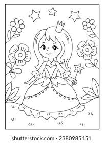 Princess coloring pages for kids