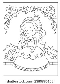 Princess coloring pages for kids