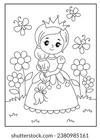 Princess coloring pages for kids