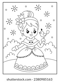 Princess coloring pages for kids