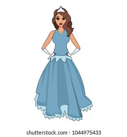 Princess costume cartoon