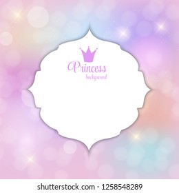Princess Crown  Background Vector Illustration. EPS10